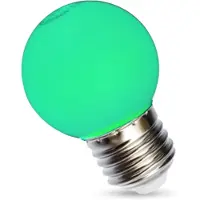 Spectrum LED Grøn E27 LED globelampe 1W 230V