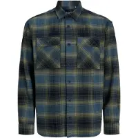 R.D.D. ROYAL DENIM DIVISION Skjorte 'RDDCHARLES' cyanblå / sennep / grå / antracit