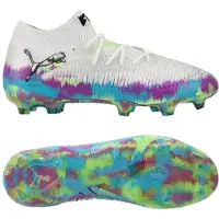 Puma Future 8 Ultimate FG Brilliance - Hvid/Grøn/Blå/Lilla LIMITED EDITION - Græs (FG), størrelse 46