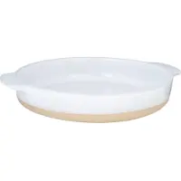 Lurch Terra Nova Ovnfast fad, rundt, hvid/creme