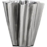 House Doctor Flood vase 13 cm Børstet sølv