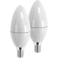Airam LED pære E14 4,9W 2700K 470 lumen 2-pakning