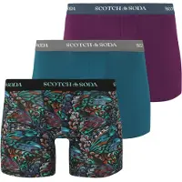 Scotch & Soda Boksershorts turkis / cognac / petroleum / bær