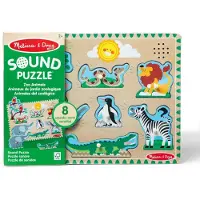 Melissa & Doug MPZ WPZ Zoo Animals Sound Pzl GML, 8 stk, Dyr, 2 År