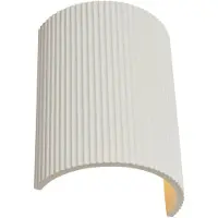 QAZQA Skandinavisk Væglampe Beige Oval - Plaster