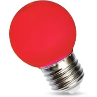 Spectrum LED Rød E27 LED globelampe 1W 230V