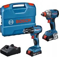 Bosch COMBO 18V (GDX 18V-285 + GSR 185-LI) 2x2,0Ah L-CASE ...