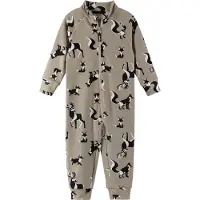 Reima - Skidragter børn - Tarhaan Fleece Overall Earthy Beige til Unisex - Børnetoj Størrelse 86 cm