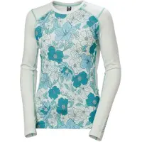 Helly Hansen Lifa Merino Midweight Graphic Crew, dame, lysegrøn