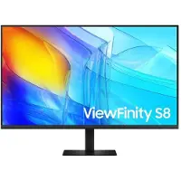 Samsung ViewFinity S8 S37D802EAU - S80D Series - LED-skærm - 37 - 3840 x 2160 UHD @ 60 Hz - VA - 350 cd/m² - 3000:1 - HDR10 - 5 ms - HDMI, DisplayPo