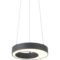 QAZQA Moderne pendellampe sort 35 cm 3-trins dæmpbar - Organici
