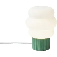 QAZQA Japandi bordlampe grøn med opalglas 18 cm - Kumo
