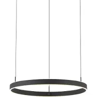 QAZQA Design Pendellampe Sort 3-Trins Dæmpbar - Titmus
