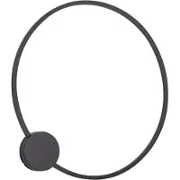 QAZQA Design væglampe sort 67 cm inkl. LED 3-trins dæmpbar - Anello