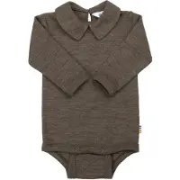 Joha Body l/æ - Uld/Silke - Brun Meleret - - 70 - Body L/Æ