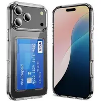 Mtp Products iPhone 17 Pro Gennemsigtigt Cover med Kortholder