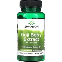 Swanson Health , Goji Bær Ekstrakt, 500 mg, 60 kapsler