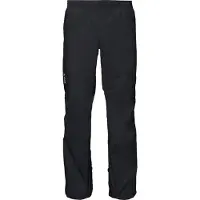Vaude Drop Pants II, regnbukser, herre sort