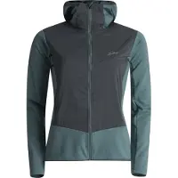 Lundhags Padje Merino Block Hoodie W, mellemlag, dame, blå/grå