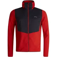 Lundhags Padje Merino Block Hoodie M, mellemlag, herre, rød