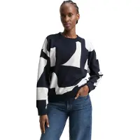 Tom Tailor DENIM Sweatshirt navy / hvid
