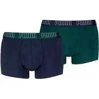 Puma Boksershorts 'Bipack boxers marino/verde mid trunk' blå