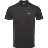 Montane Dart Zip T-Shirt, herre, sort