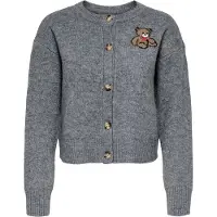 ONLY Cardigan brun / lysebrun / grå-meleret / hvid