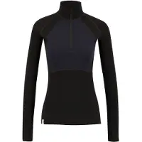 Ulvang Peak Map Half Zip, skiundertrøje, dame, sort/mørkeblå
