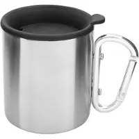 Tatonka Thermo Mug Carabiner 250ml, termokrus, sølv
