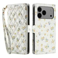 Mtp Products iPhone 17 Pro Max/18 Pro Max Rhombisk Blomsterpung - gule blomster