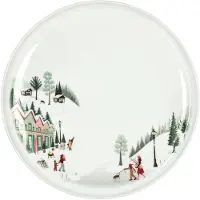Pillivuyt Plate flat straight edge Winter 26 cm White Ovenproof porcelain