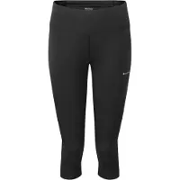 Montane F Sstream 3/4 Trail Tights-Reg Leg, dame, sort