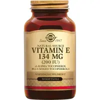 Solgar , Naturligt Opkaldt Vitamin E, 134 mg (200 IU), 100 Softgels