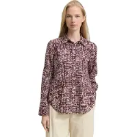 Tom Tailor Bluse creme / mørkerød