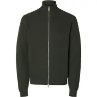 Selected Cardigan 'SLHDane' mørkegrøn