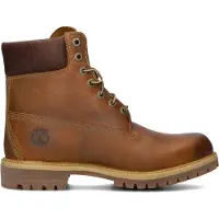 Timberland Timberlandtil mænd. TB1270942141 Premium 6 tommer ankelstøvler i brunt læder (49 W), Fast, Blonder, Casual, Udendørs