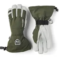 Hestra Army Leather Heli Ski, skihandsker, grøn