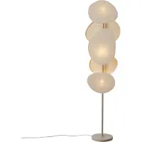 QAZQA Japandi gulvlampe beige 3-lys - Organica