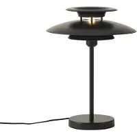 QAZQA Retro bordlampe sort stål 45 cm - Pauly