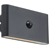 QAZQA Væglampe sort 4-trins sensor magnetisk inkl. LED genopladelig - Batt