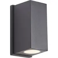 QAZQA Væglampe sort magnetisk inkl. LED genopladelig - Baleno