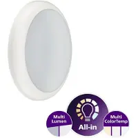 Signify Philips Ledinaire Væg/Loft All-in WL070V 1100-1700lm/830-840-860 IP65 IK08 Hvid