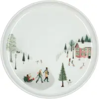 Pillivuyt Plate flat straight edge Winter 15.5cm White Ovenproof porcelain