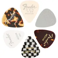 Fender 351 Shape Material Medley Medium Pakke med 6