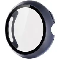 Mtp Products Google Pixel Watch 4 Plastikcover med Skærmbeskyttelse Hærdet Glas - 45mm - Blå