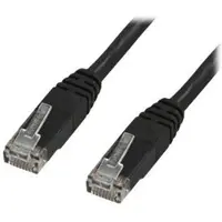 X-SHIELD - Patchkabel - RJ-45 (han) til RJ-45 (han) - 3 m - UTP - CAT 6 - halogenfri, formet - sort