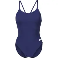Arena Badedragt 'LACE BACK SOLID' mørkeblå / hvid