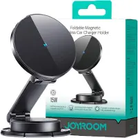 JOYROOM JR-ZS408 Magnetisk trådløs biloplader og bilholder - 15W - Sort