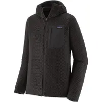 Patagonia - Fleece - M's R1 Air Full-Zip Hoody Black til UnisexUld - Størrelse XXL - Sort